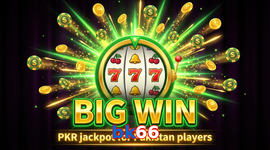 Big win animation on Bk66 slot game